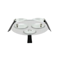 LUMIKO LED-IA-3VRD-120 - Verona inbouwarmatuur, rond, 3voudig, 120mm,