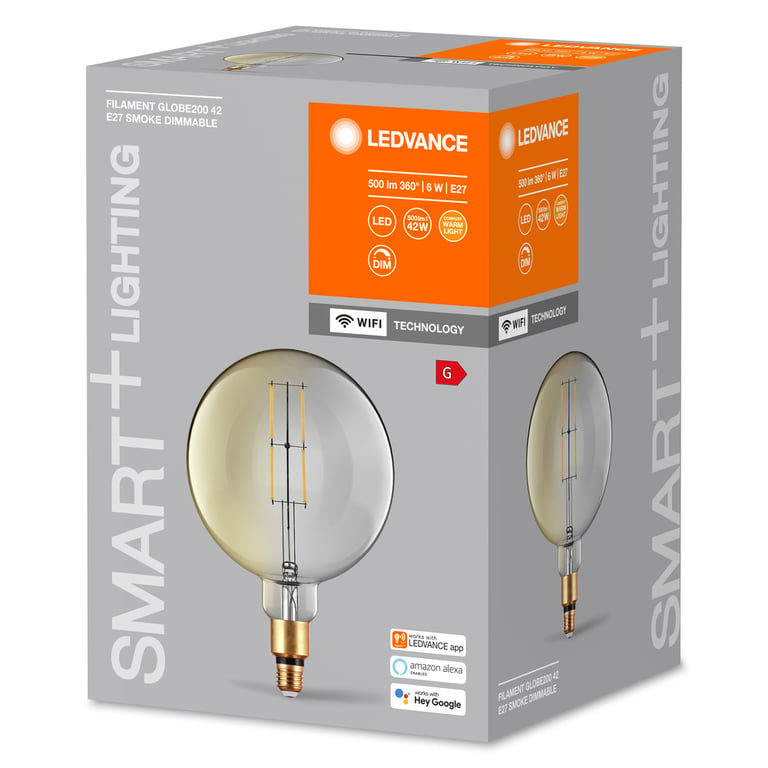 SMART+ Filament Globe Dimmable 42 6 W/2500 K E27 (CS à 1 PCE)