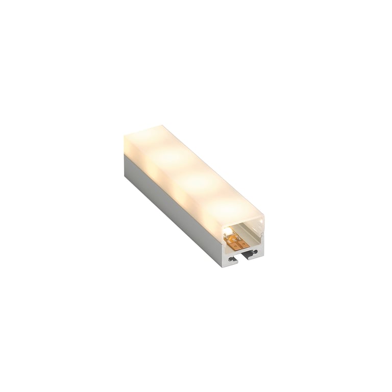 ALUMINIUM OPBOUWPROFIEL alu geanod. 1m, cover