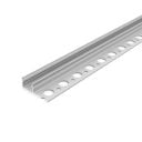 Profiel tegel 180 graden 1 meter Grijs, maximaal 12mm brede ledstrip