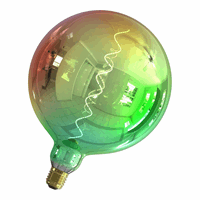 Calex KALMAR LED Color special  Globe G200 flex filament 220-240V 4W E27, Metallic Opal 2000K dimmable, energy label B