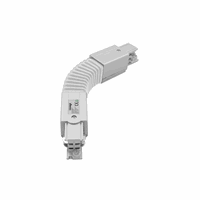 flexible connector | wit | voor 3-fase rails