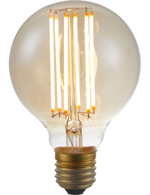 Masterlight - LED E27 Fila Globe G80x120 230V 400Lm 6.5W 920 AC Gold Dim SLF023815505