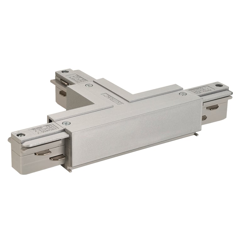 T-verbinder 1 voor 3-fase rail zilvergrijs