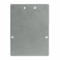 E74 Eindkap Zilver voor Profiel LL2, incl. Schroeven, 2st