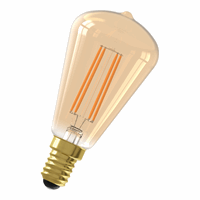 Calex Rustiek ST48 Goud Straight filament 220-240V 3.5W 250lm 2100K E1