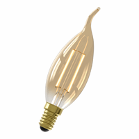 Calex LED filament tipkaars 3.5W E14 goud dimbaar