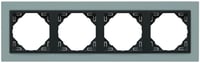 Efapel animato afdekr. 4v aluminium/grijs
