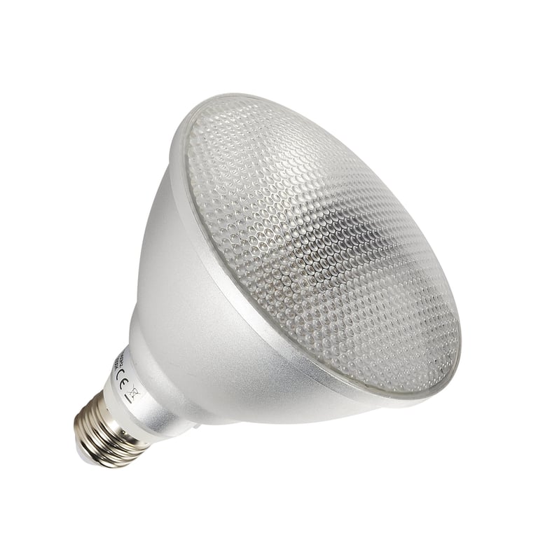 PAR38 Retrofit COB LED E27 3000K gean. aluminium