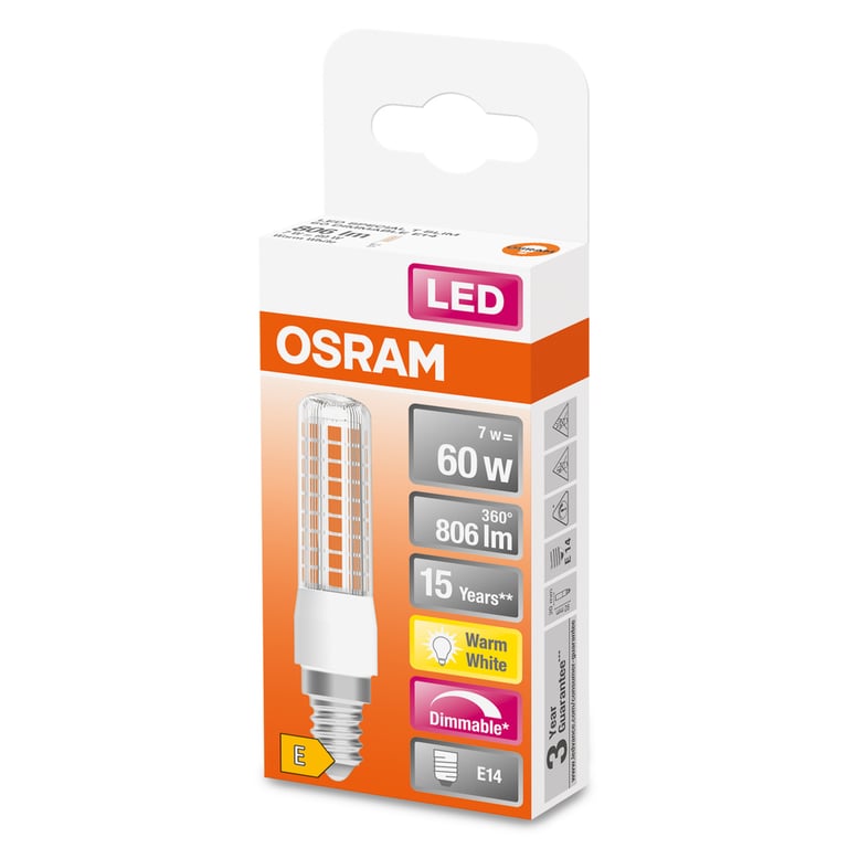 LED SPECIAL T SLIM DIM 60 320 ° 7 W/2700 K E14 (CS à 1 PCE)