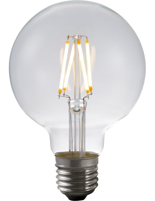 Masterlight - LED E27 Fila Globe G80x120 230V 320Lm 4W 925 AC Clear Dim SLF023810302