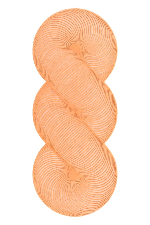 Design vloerkleed Gan Rugs Giro Peach