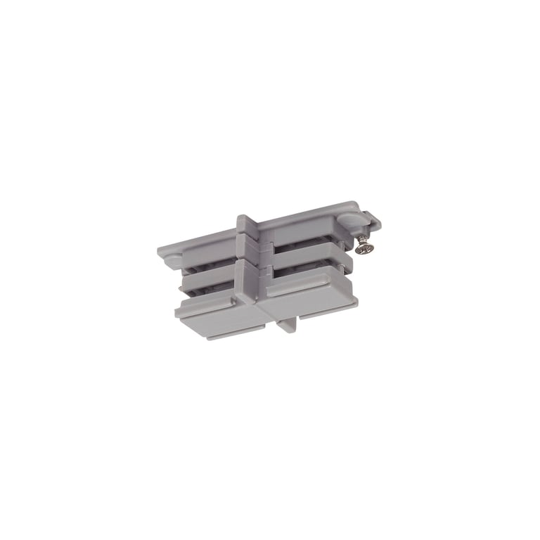 Mini-verbinder voor S-TRACK 3F-rail geïso. z.grijs