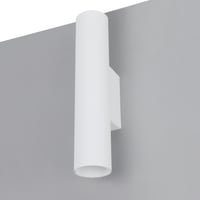 Rond Lumiko opbouw dubbelvoudig wand armatuur kleur wit, ges