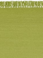 Kvadrat vloerkleed Kelim Coloured Fringes Limoen C5454