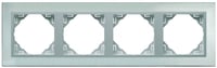 Efapel metallo/metaal afdekr. 4v rvs/aluminium