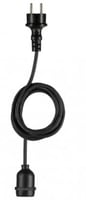 Outdoor Pendel E27 + KAP Zwart 3M met Stekker IP44