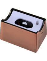 Lamp holder S14s metal housing red bronze set of 2pcs