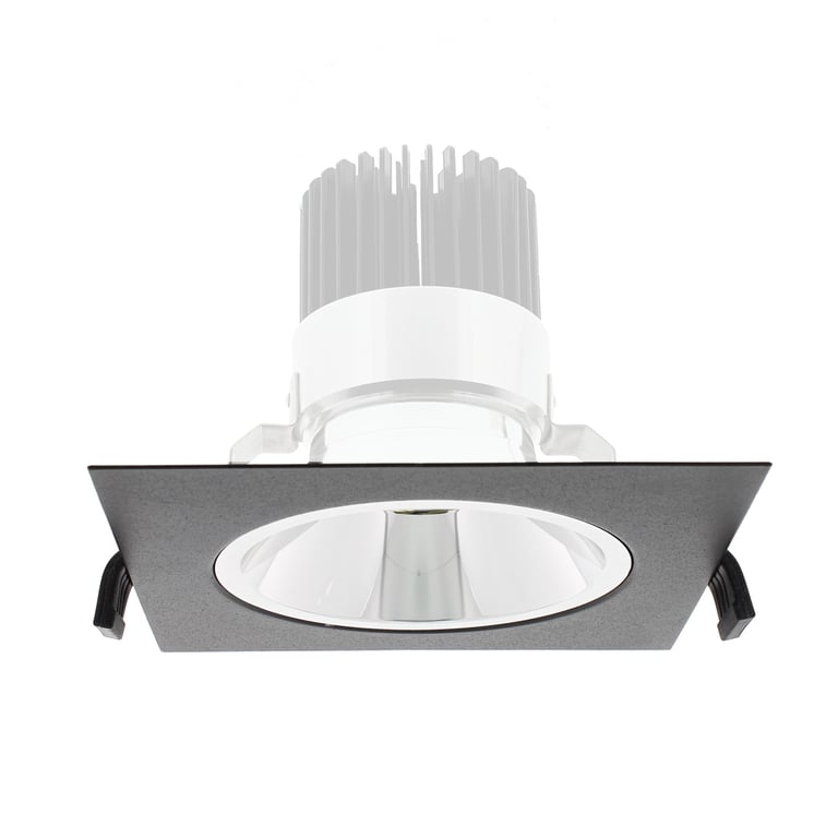 LUMIKO TRM-4K-170-BL - Vierkant pasring 170x170mm voor Juno module, Zw