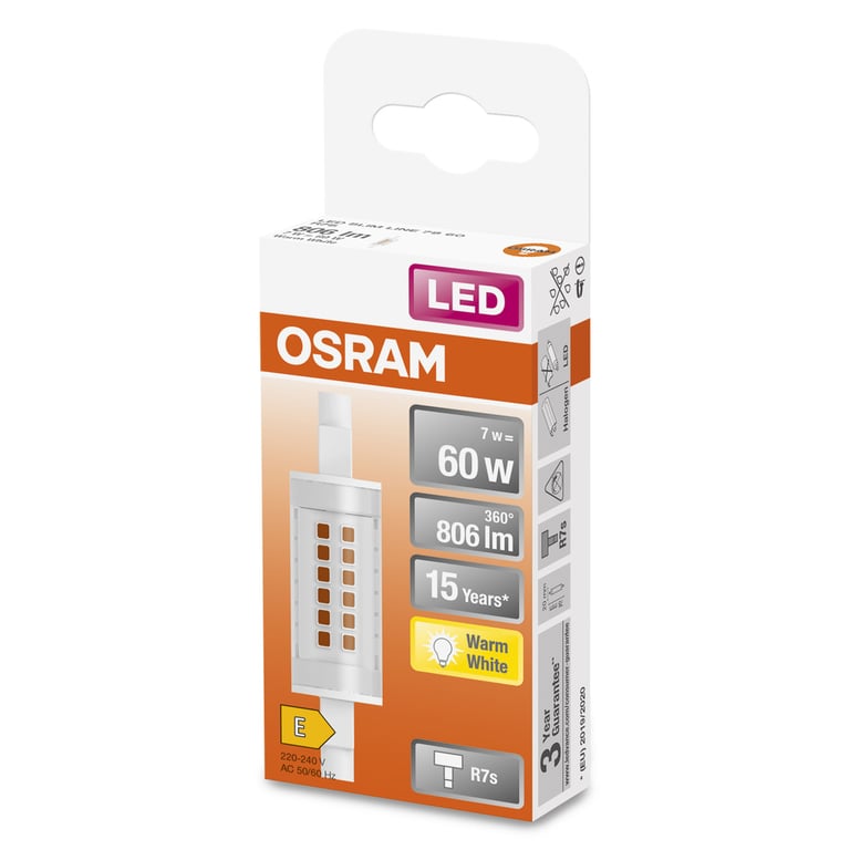 LED SLIM LINE R7S 78.0 mm 60 6 W/2700K