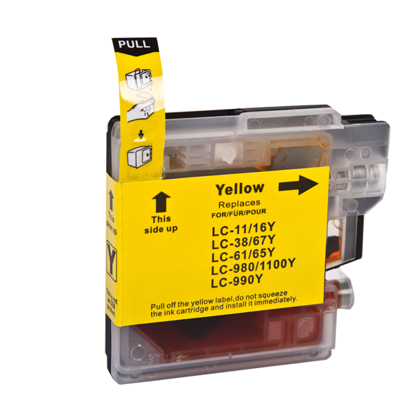 Brother LC-1100XL Y inktcartridge yellow hoge capaciteit huismerk