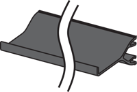 Niko - Scheidingsschot voor installatiekanaal 110x50mm of 160x50mm, lengte 2m