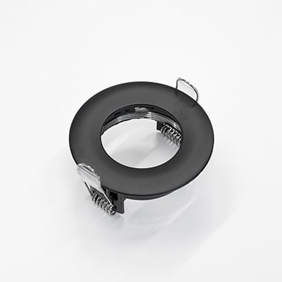 Downlight ring, rond verdiept, ø78(ø70)mm, zwart, vast, lage UGR