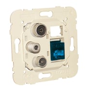 Efapel Wcd R-Tv-Sat-Rj45 Cat 6A Utp Multimedia Socket Star Connector