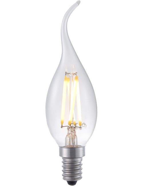 Masterlight - LED E14 Fila Tip Candle C35x120 230V 250Lm 4W 922 AC Clear D SLF023850309