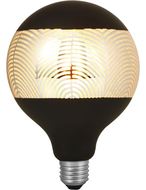 LED E27 Fila Laser Leaf G125x180 230V 120Lm 4W 925 AC Black