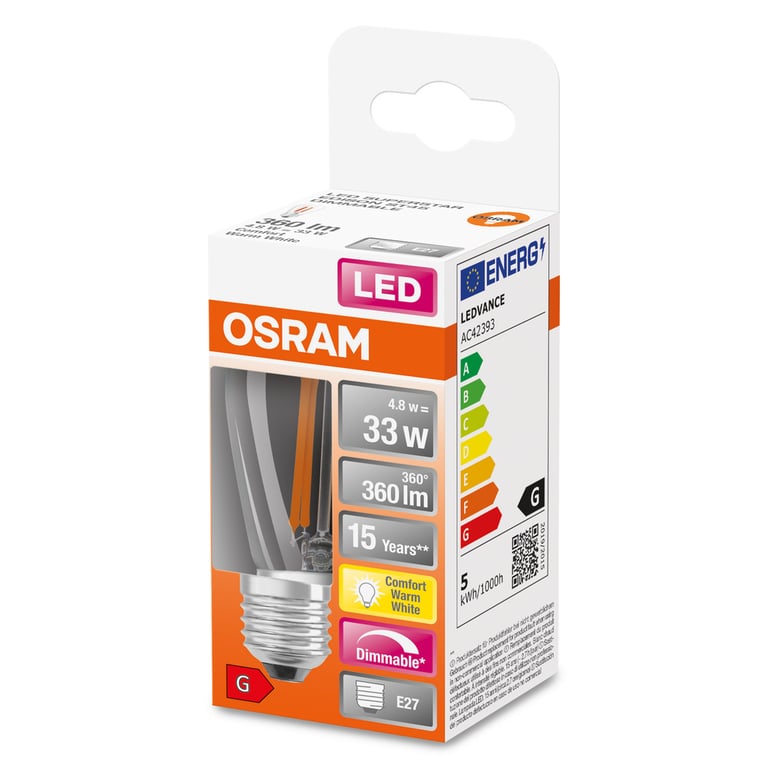 LED Retrofit CLASSIC ST45 Dimmable 33 4.8 W/2200 K E27