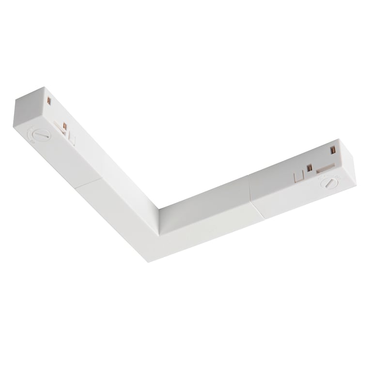 L-verbinder elektrisch 48V TRACK wit DALI