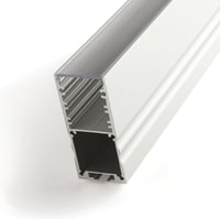 Al profiel Powerline Slim 30/2m, Transparante lens