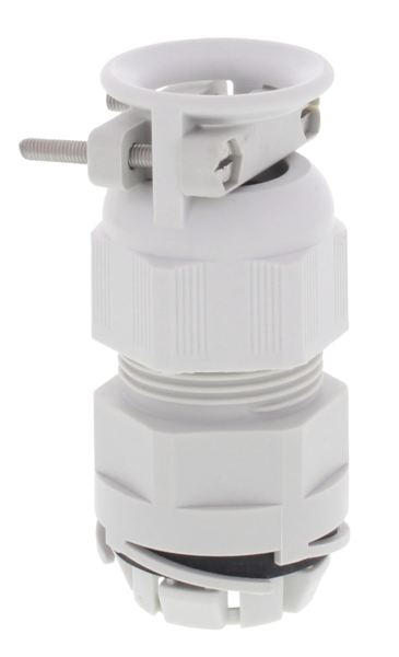 Push-in kabelwartel polyam IP68 M25, trekontl. doorlaat 9-17mm grijs