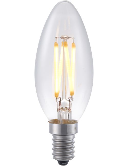 Masterlight - LED E14 Fila Candle C35x100 230V 250Lm 4W 922 AC Clear Dim SLF023840309