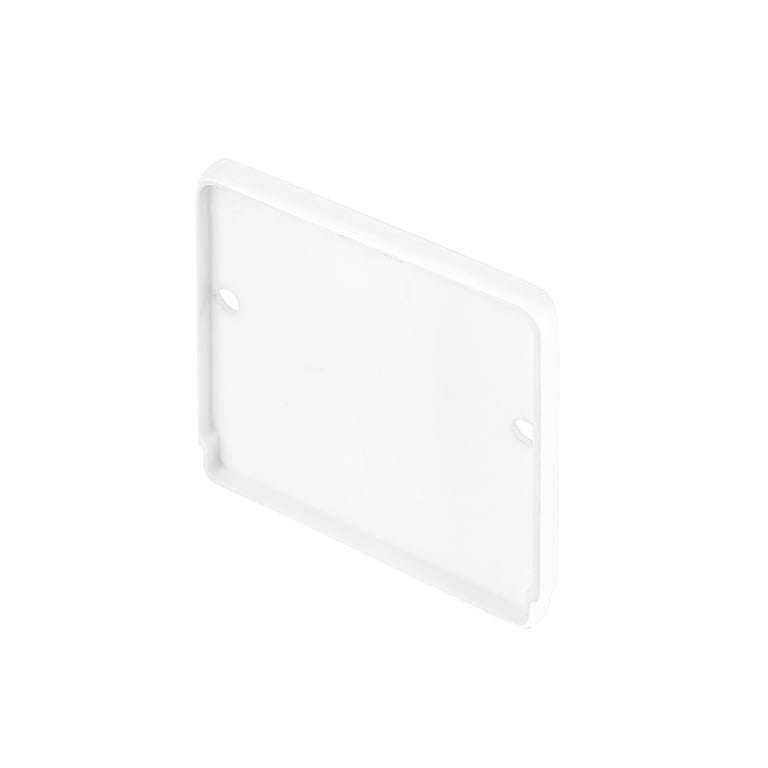 GLENOS eindkappen indus. profiel Flat mat wit 2st