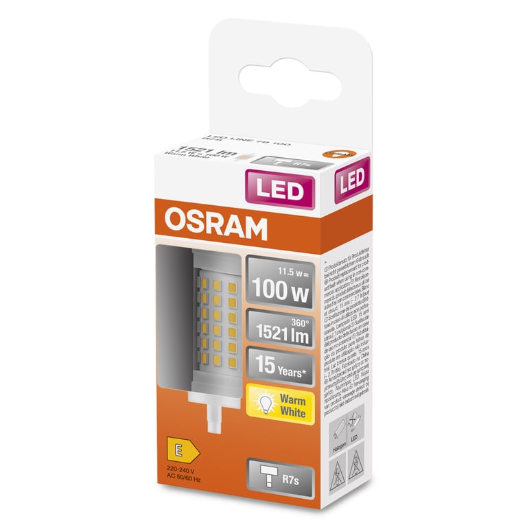 LED LINE R7S 78.0 mm 100 11.5 W/2700K R7s (CS à 1 PCE)
