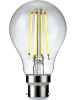 LED Ba22d Fila GLS A60x105 230V 806Lm 8W 827 AC Clear Dim