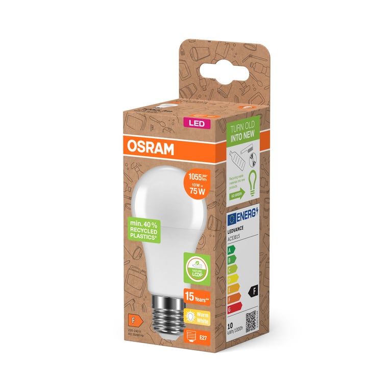 LED PCR LAMPS WITH CLASSIC A 10W 827 Frosted E27