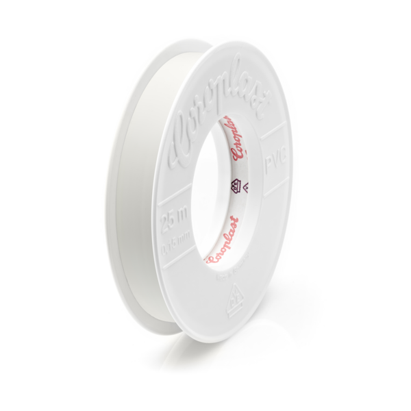 Isolatieband, ouderdoms- en weerbestendig, 15mmx4,5 meter, wit