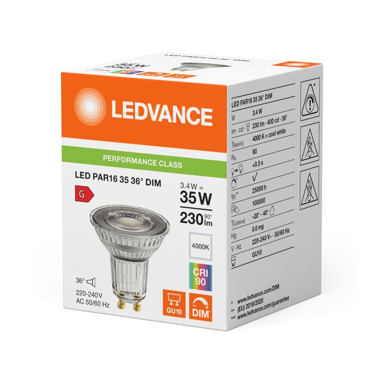 LED PAR16 DIM P 3.4W 940 GU10