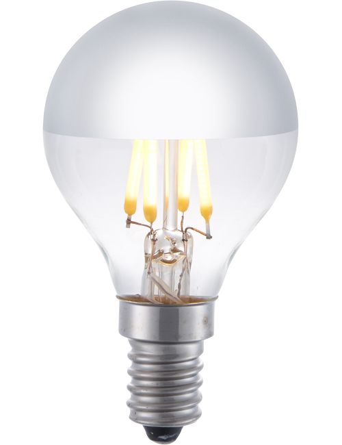 Masterlight - LED E14 Fila Ball Top Mirror G45x75 230V 250Lm 4W 925 AC Sil SLF023870312
