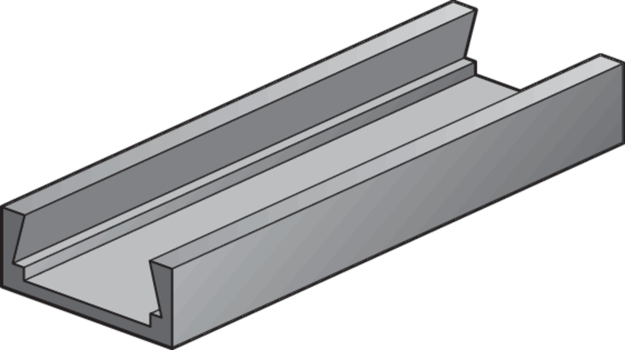 Niko - Vlak aluminium profiel, 2 m