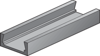 Niko - Vlak aluminium profiel, 2 m