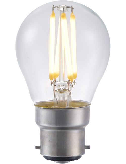 Masterlight - LED Ba22d Fila Ball G45x75 230V 320Lm 4W 925 AC Clear Dim SLF024020302