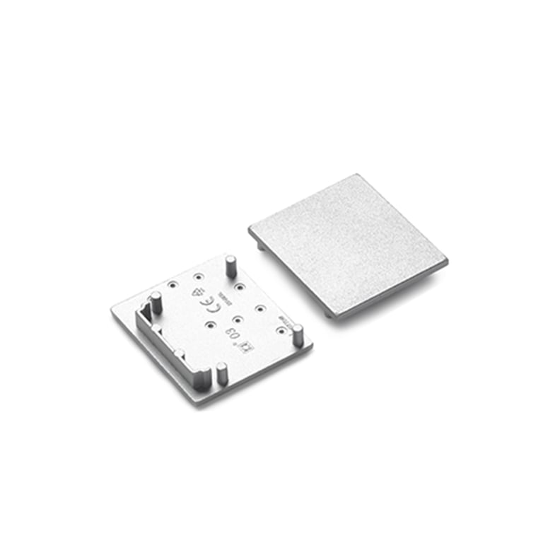 LUMIKO P30-03-EK-ZV - Eindkap voor Profiel 30 type 30-03, zilvergrijs
