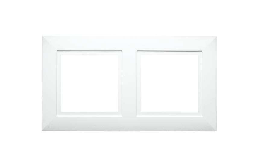 Soft Square Frame 2x wit