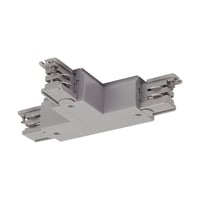 T-verbinder S-TRACK 3F-rail aarde L-versie z.grijs