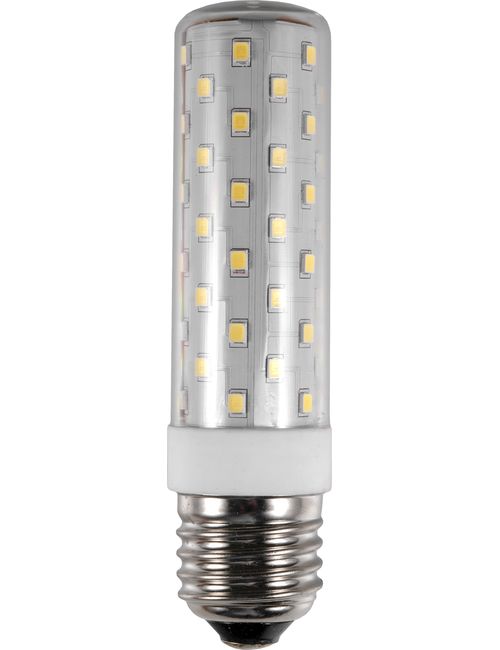 Masterlight - LED E27 Tube T29x115 100-120V 800Lm 5W 830 AC/DC Clear Dim SL272900830