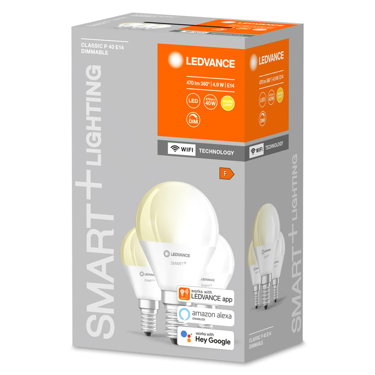 SMART+ WiFi Mini Bulb Dimmable 40 5 W/2700K E14 (CS à 3 PCE)